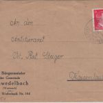 DR - Schwedelbach ü. Kaiserslautern Poststelle I Brief n. Kaiserslautern 5.10.44