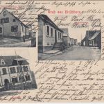 Bayern/Pfalz - Hirschhorn Wirtschaft Schule etc. sw-Mehrbild-AK gelaufen 1908