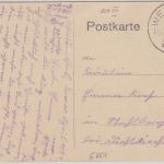 Bayern/Pfalz - Fortshaus Schwarzsohl (Weidenthal) sw-AK gelaufen 1921