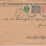 Bayern/DR - 30 Pfg. Staatswappen u.a. Dienstbrief Lamerdingen 16. JUN 20