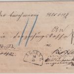 Bayern - Alsenz 14/10 Regierungssache n. Kirchheimbolanden 1868 Nachporto !