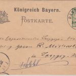 Bayern - Ransweiler 21. SEP 96 Postablage-K1 5 Pfg. Ganzsache n. Leipzig