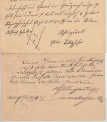 Bayern - Alsenz K1 (Typ 19a+23b) je 5 Pfg. Ganzsache 1877 + 1883