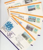 Argentinien - Austragungsorte der Fussball-WM 5 Sonderflugpostbriefe 1978