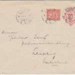 Niederl. Ind. - 12 1/2 C. Wilhelmine Ganzsache+Zusatz Brief Malang Leipzig 1930
