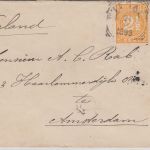 Niederl. Ind. - 12 1/2 C. Wilhelm III. Ganzsache+Zusatz Brief Tegal 1892