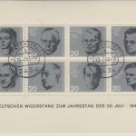 BRD - Widerstandskämpfer Blockausgabe Ersttag Lensterstrand 20.7.64