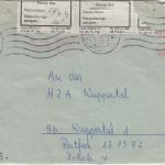 BRD - Beschädigt eingegangen... Verschlusszettel Brief Hamburg - Wuppertal 1975