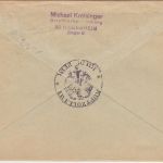 BRD - "Darf in Deutschland nur.." Zollaufkleber Einschreibebrief Hildesheim 1964
