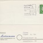 BRD - Essen Ausstellung Hygieda Masch.werbestempel Karte n. Düsseldorf 1960