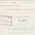 BRD - Essen Ausstellung Hygieda Masch.werbestempel Karte n. Düsseldorf 1960