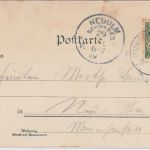 Bayern - Ismaning Papierfabrik Gasthaus etc. Mehrbild-Farblitho gelaufen 1894