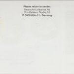 Kamerun - LH-Erstflug Douala Libreville 1988 Luftpostkarte Ausfall-L5