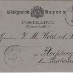 Bayern - Bamberg II 26.II.83 K1 Type 19b/Sonderform 5 Pfg Ganzsache n. Ploeßberg