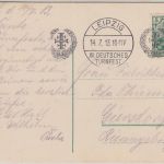 DR - Leipzig XII. Deutsches Turnfest Masch.-SST Karte n. Giersdorf 1913