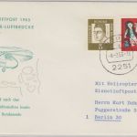 BRD - Eisnotluftpost 1963 Helicopter Luftbrücke Schmuckkuvert Hooge