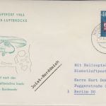 BRD - Eisnotluftpost 1963 Helicopter Luftbrücke Schmuckkuvert Nordseebad Juist
