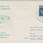 BRD - Eisnotluftpost 1963 Helicopter Luftbrücke Schmuckkuvert Nordseebad Juist