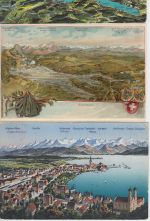 Bayern/AT/CH - Bodensee 6 Panoramakarten ex 1896/ca. 1925