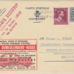 Belgien - 90 C. Löwe Ganzsache Werbezudruck Automobilhandel Liege - Berlin 1952