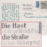 BRD - München 1953 Masch.werbestpl. Verkehrssicherheit Ortskarte