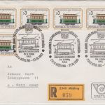 Österreich - 5x3 S. 100 J. Elektr. Bahn Mödling Hinterbrühl Einschreibebrief/FDC
