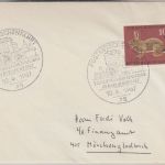 BRD - Karlsruhe Bundesgartenschau Postkutschenfahrt 1967 Drucksache n M.Gladbach