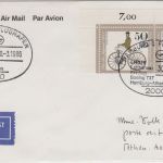 Berlin - 2x50 Pfg. Jugend/Radfahrer LH-Erstflug Hamburg - Athen 1986