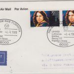 BRD - 2x70 Pfg. Jim Morrison LH-Erstflug Frankfurt a/M - Tirana 1989