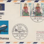 BRD - 3x50 Pfg. W.v.Vogelweide LH-Erstflug Frankfurt a/M - New York 1970