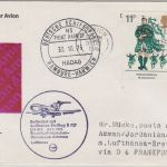 England - 11 P. Schottentanz/Dudelsack Zuleitungspost Schiffspost 1976