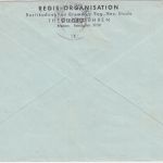BRD/Postkrieg - 2x10 Pfg. Kriegsgefangene/Schwärzung Brief i.d. DDR Bremen 1953