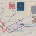 BRD/Postkrieg - 20 Pfg. Vertreibung/Übermalung ua. Einschreibebrief Bamberg 1967