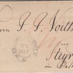 Thurn&Taxis - Frankfurt 1815 Grenzfrankobrief n. ÖSTERREICH (Steyr) - mit Inhalt