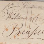 Thurn&Taxis - von Frankfurt L1 Grenzfrankobrief n. BELGIEN (Brüssel) 1801 Inhalt