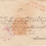 Thurn&Taxis - Coburg 1842 roter L2 Hofbrief n. ÖSTERREICH (Wien)
