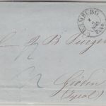 Thurn&Taxis - Hamburg 1845 Portobrief n. ÖSTERREICH (Gröden) - mit Inhalt