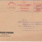 All.Bes. - Hamburg 11 21.9.45 Norddeutsche Kreditbank AFS Ortsbrief