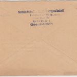 All.Bes. - Hamburg 11 21.9.45 Norddeutsche Kreditbank AFS Ortsbrief