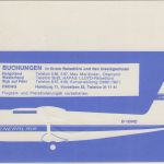 BRD - 20 Pfg. Privat-GA General Air Flugdienste Winter 67/68 SST Hamburg 1967