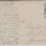 Hamburg - Straßenzug/einzelnes Haus (Maschinen-Stickerei) gelaufen 1907