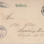 Bremen - Neuer Hafen Frachtschiffe Seemann Farblitho gelaufen 1901