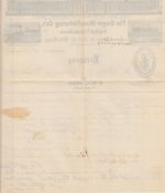 Bremen - The Singer Manufacturing Co. Nähmaschinen Rechnung 1877