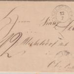 Preussen - Habelschwerdt 22/2 K2 Portobrief n. ÖSTERREICH (Micheldorf) 1855