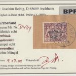 Bayern - 1 M. Staatswappen/Volksstaat Briefstück Würzburg 13. MRZ 20 Kurzbefund
