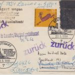 BRD/Postkrieg - 20 Pfg. Vertreibung u.a. Brief i.d. DDR SST Stuttgart 1966