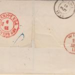 Belgien/Österreich - Antwerpen 1856 Portobrief n. Wien "B2eR"