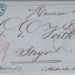 Frankreich/Österreich - Marseille 1855 Portobrief n. Steyr - mit Inhalt