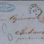 Österreich/Frankreich - Olmütz Portobrief n. Bordeaux - mit Inhalt 1861