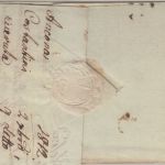 Kirchenstaat/Italien - Posta d'Ancona roter L2 Portobrief n. Trient 1813